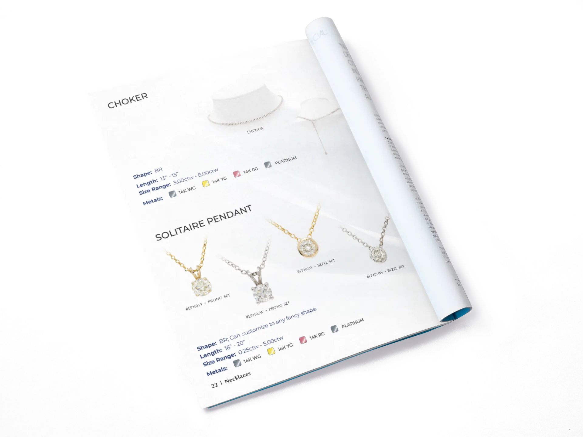 Jewelry Catalog Necklaces Page